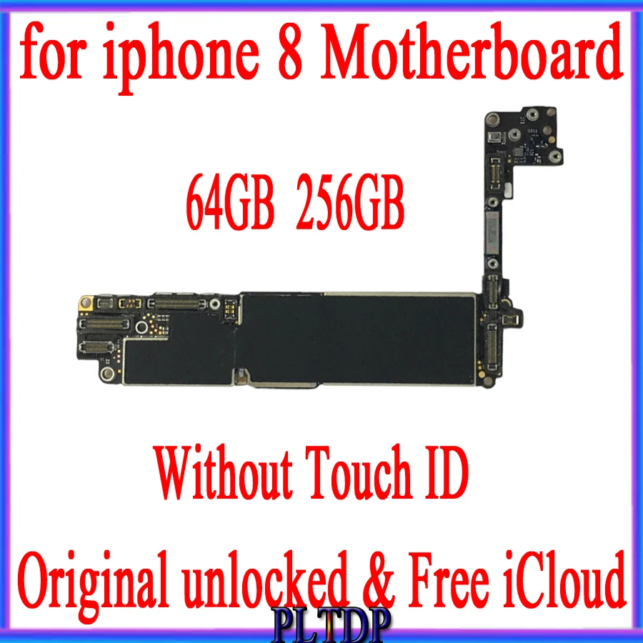 Оригинальная материнская плата для iphone 8 с сенсорным ID/без Touch ID, разблокированная материнская плата для iphone 8 с полным чипом