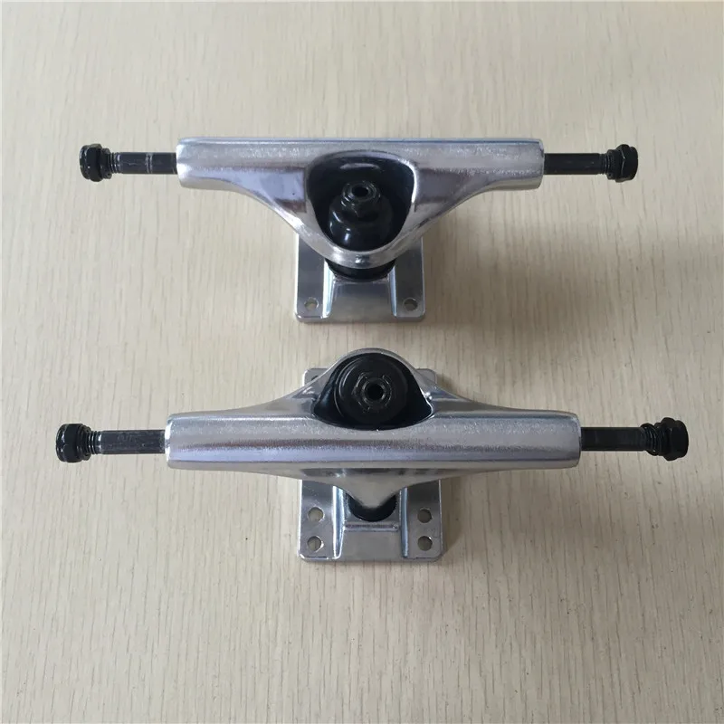 2016 Skateboard Trucks 5.25" Skate Trucks Aluminum Silver Color Middle