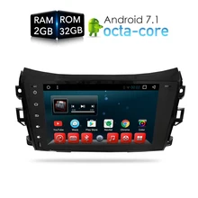 Android 7.1.1 Автомобильный DVD стерео player GPS ГЛОНАСС для Nissan Navara NP300 2014 2015 2016 2016 Авто Радио 3G wi-Fi аудио