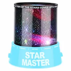 Романтический синий звездное небо Универсальный Ночной свет малыша детское сказочной проектор Рождественский подарок