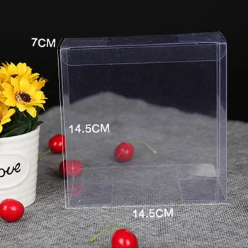 

7x14.5x14.5cm Transparent PVC box / The plastic boxes Gift boxes Pastry biscuit boxes Display case100pcs/set DHL fast shipping