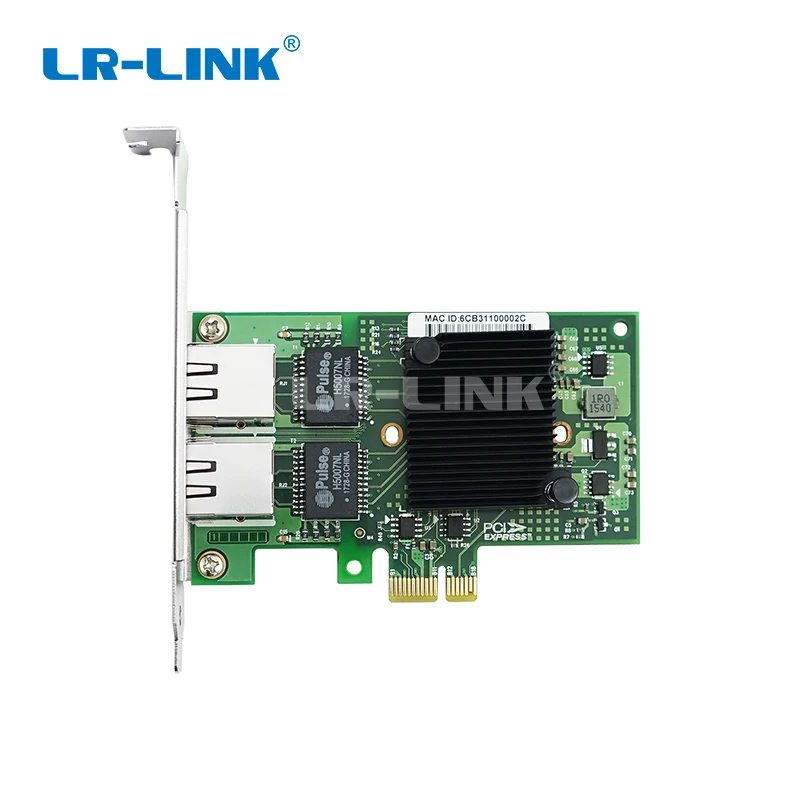 LR-LINK 9222HT Intel I350-T2 Совместимость Gigabit Ethernet двойной RJ45 Порты и разъёмы Сетевой адаптер PCI-Ex1 сетевая карта 10/100/1000 Мбит/с для ПК