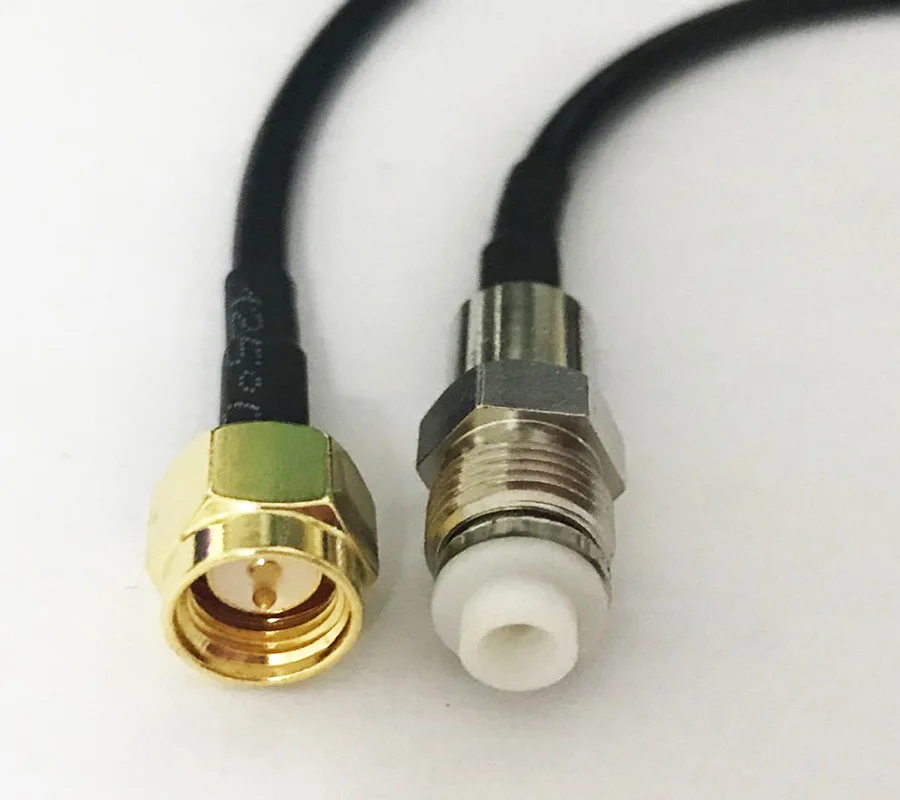 FME female to SMA male прямой обжим для RG174 Соединительный кабель 15 см|female cable connectors|female