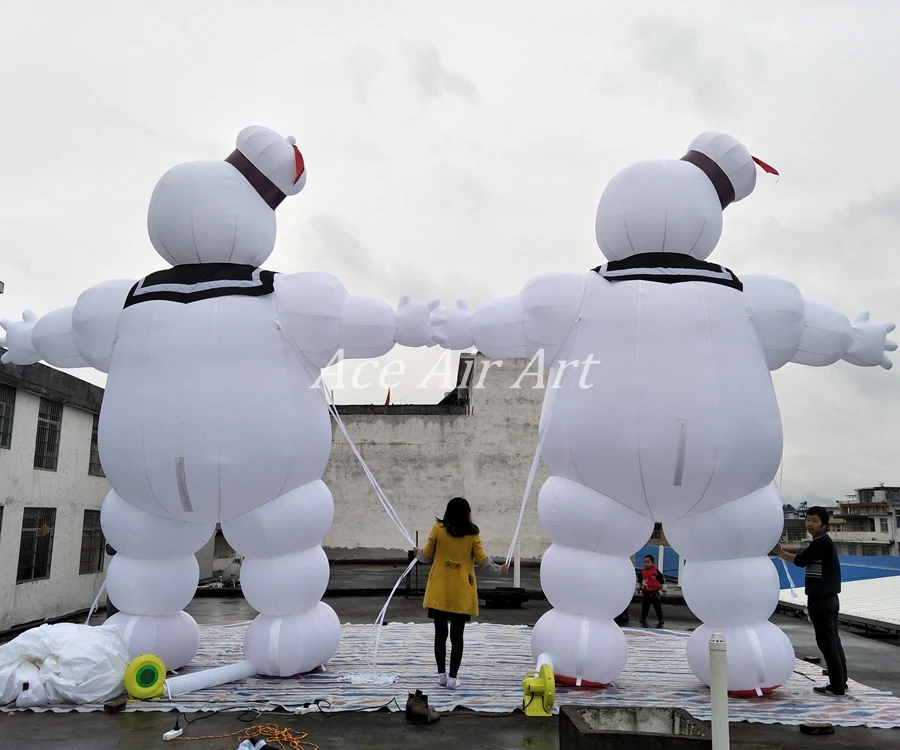 5 м высокий рекламный для продвижения надувной отдых puft надувной marshmallow man arch