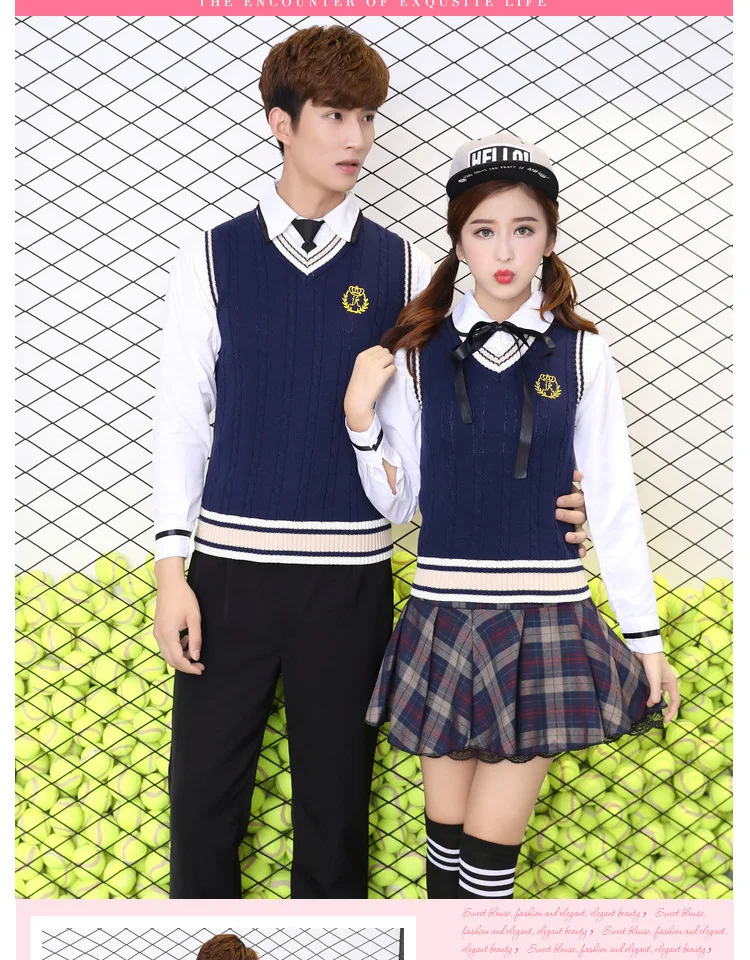 Японский Колледж форма подросток осень-зима одежда с длинным рукавом неполной школьная одежда студентов 4 шт. пар одежда D-0300