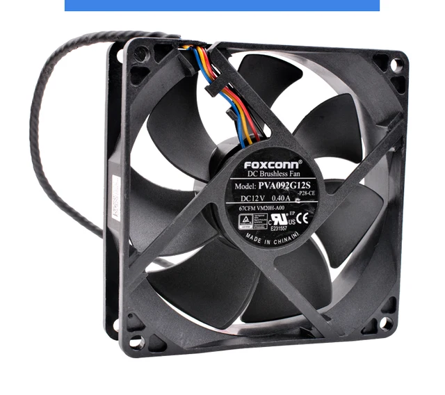 高い信頼 厚い信頼 Brand New 4 0.40a Dc12v 92x92x25mm 9cm Pva092g12s Original 冷却パーツ・ファン
