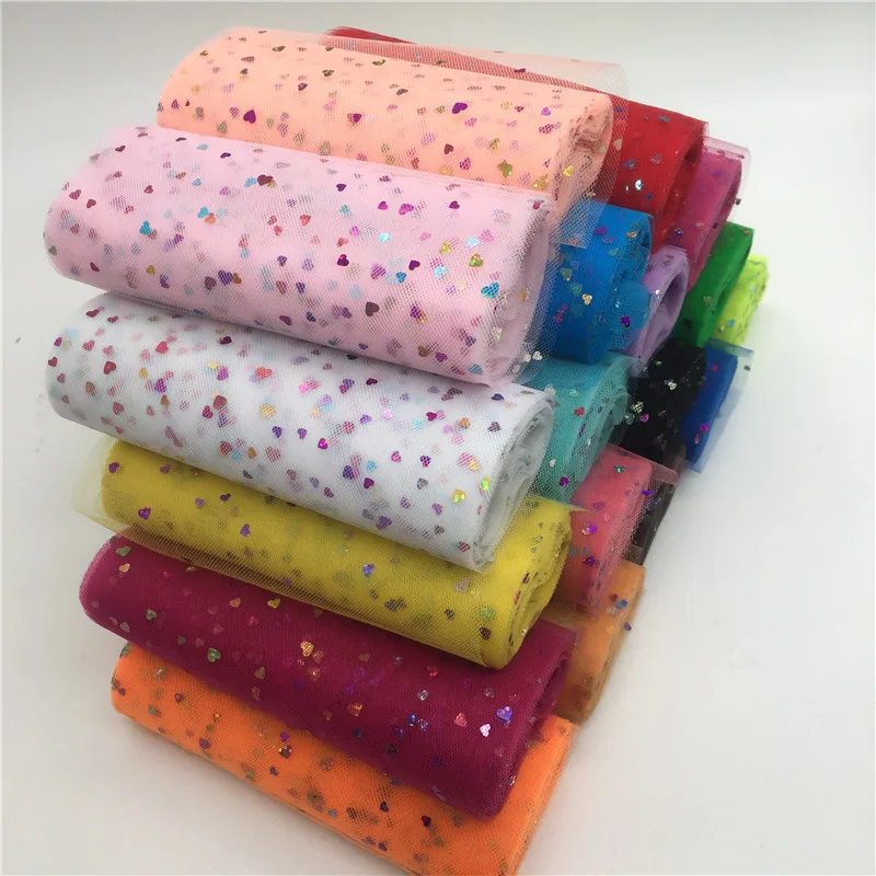 

Glitter Organza Tulle Roll 15cm 10 Yards Colourful Sheer Gauze Element for Wedding New Year Decorations Birthday Party Supplies