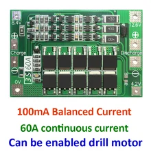 Защитная плата PCB BMS 3S 60A для зарядки литий ионных батарей с