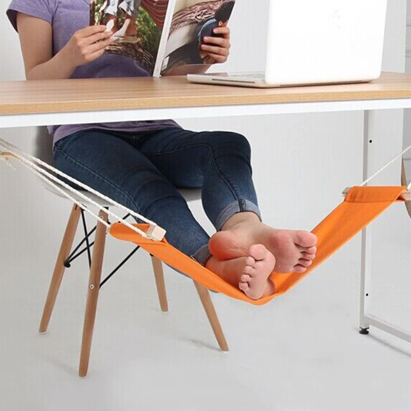 Регулируемый гамак-подставка для ног для офиса, отдыха, дома, для серфинга в Интернете