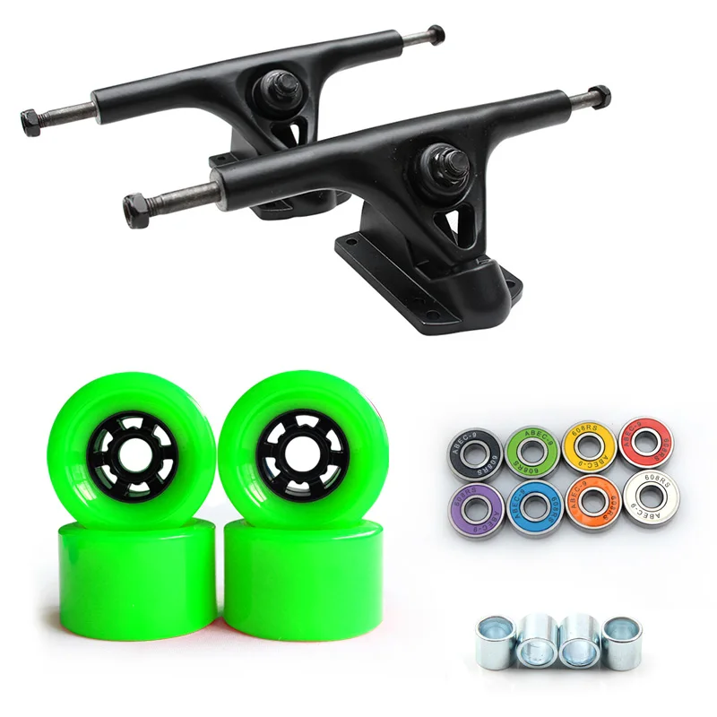 8 polegadas ponte longboard caminhões ABEC-9 rolamentos