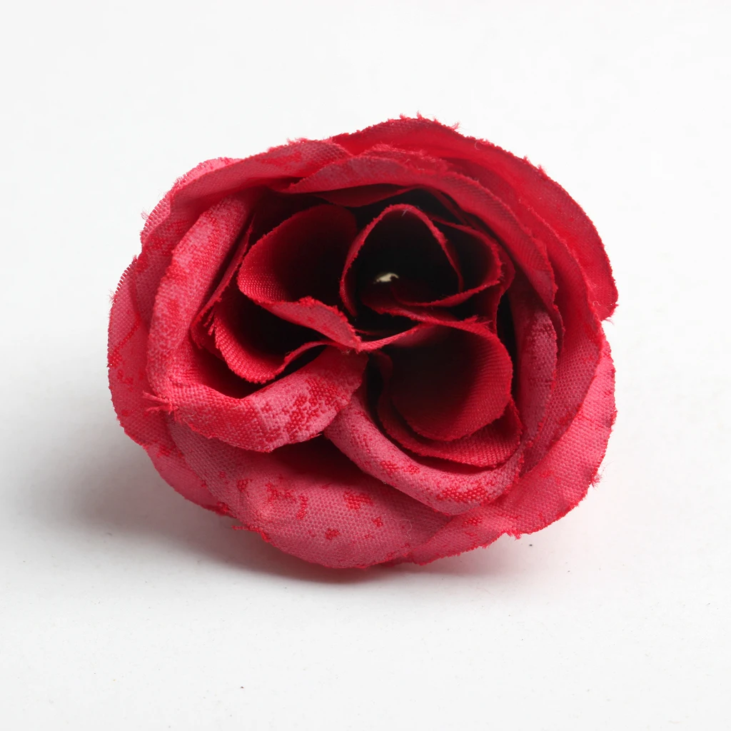 New Hot Sale 10pcs Decorative Artificial Silk Rose Flower Head for Wedding Party Home Decor Photo Albums DIY Hats Clothes Favors