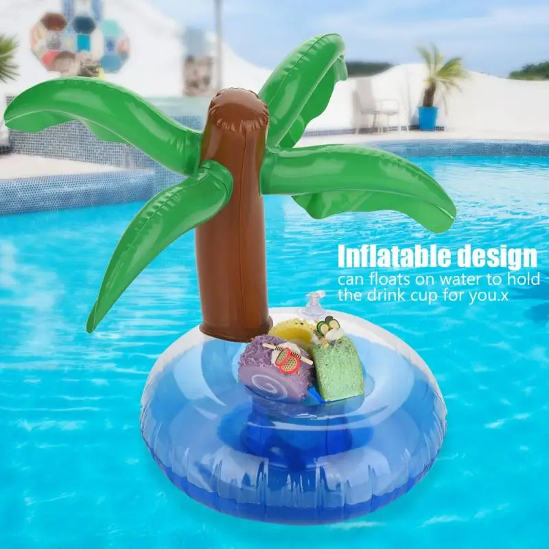 Милые Детские держатели для напитков в форме фруктов для плавания для бассейна, пляжа, вечерние, водные развлечения, надувной плавающий