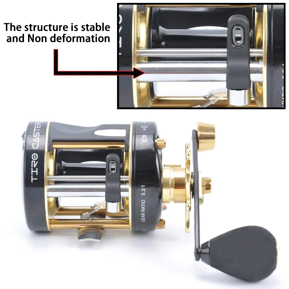 Carretel de Pesca de Arremesso Carretel de Pesca Fish Ecooda Snakehead Jigging Carretel Esquerda - Mão Direita Relação 5.3: 1 le Luz 4 High Quality Esporte e Lazer