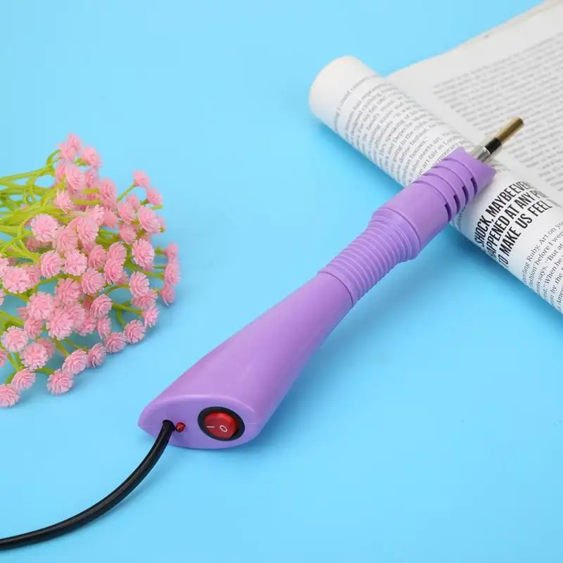 

1pc Fast Heated Hotfix Rhinestone Applicator Iron-on Wand Heat-fix Tool Gun Mixed Size Hot Fix Rhinestones Glass Diamond