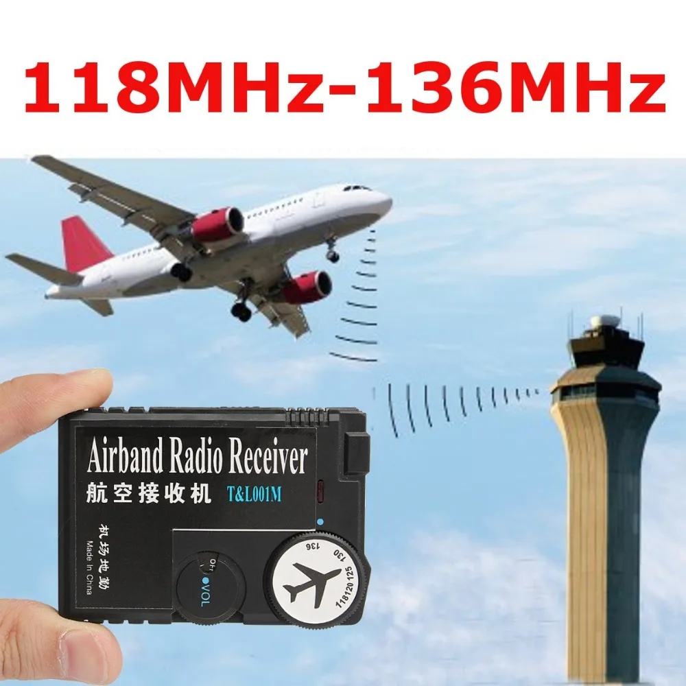Радиоприемник T & L001 118 МГц 136 AAA Air Band радиоприемник Airband авиационный приемник для
