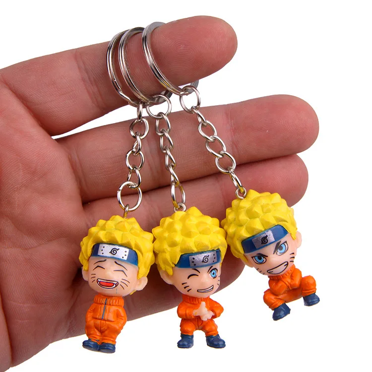 Аниме Uzumaki Наруто фигурка игрушка Kakashi брелок с ниндзя Япония Konoha Ninja деревня