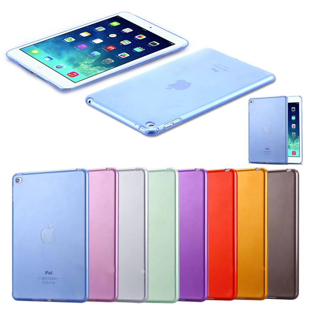 For IPad Mini 4 Cases Luxury Soft TPU Gel Crystal Clear Case for IPad