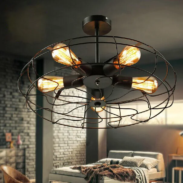 american country rh fans ceiling lamps industrial home indoor bed