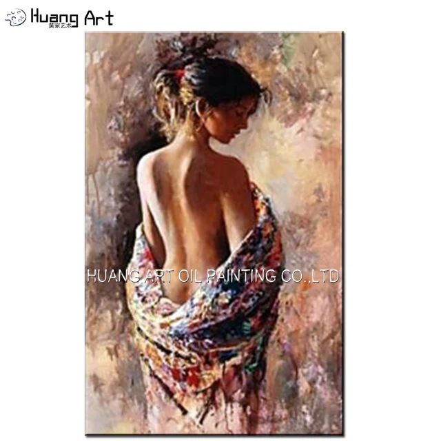 Habile Peintre Peint Femme Nue Peinture à Lhuile Sur Toile Sexy Nue