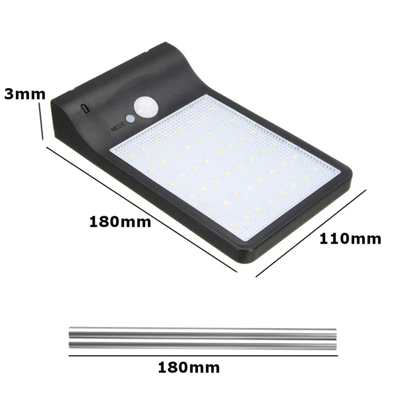 

48 LEDs Solar Power Light PIR Motion Sensor Garden Yard Wall Outdoor Street Lamp with Remote Control LB88