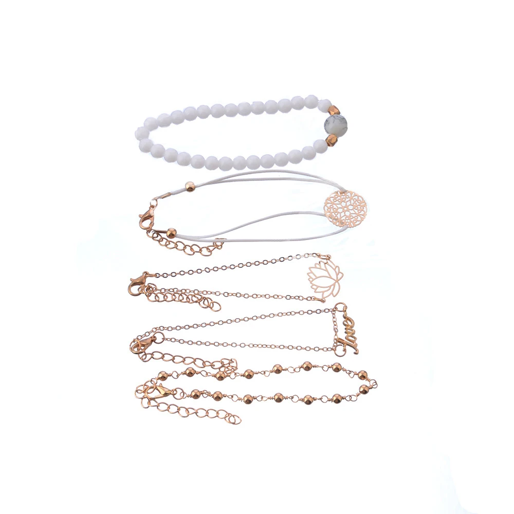 5-PCS-Set-Hollow-Pattern-Lotus-Flower-LOVE-Letters-Bead-Bracelets-Multilayer-Bracelet-for-Women-Fashion (4)