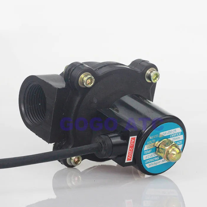 2W250-25 plastic waterproof solenoid valve 1
