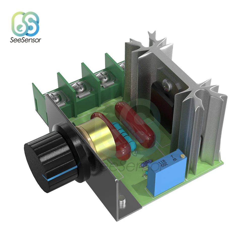Ac 220v 2000w Motor Speed Controller Scr Voltage Regulator Dimming