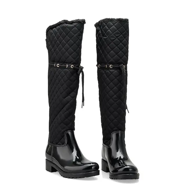 over the knee rain boots