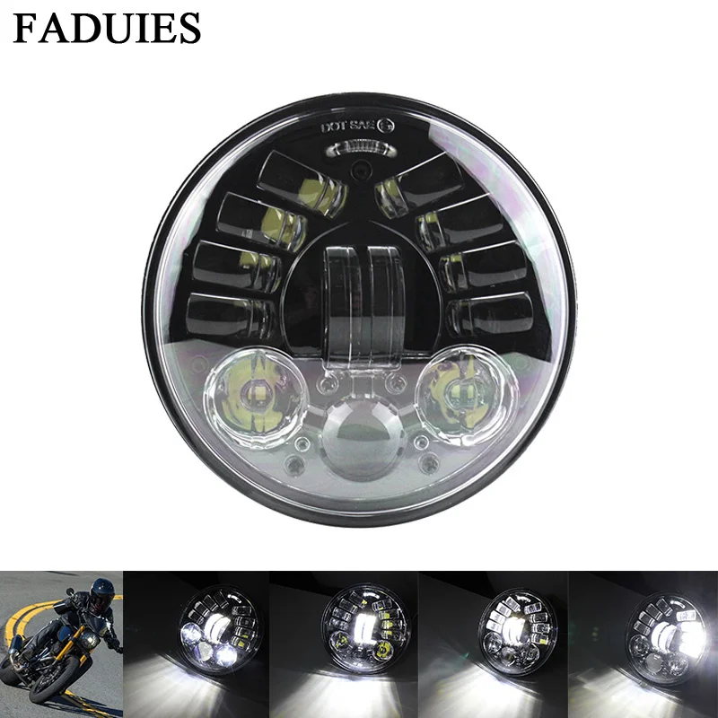 FADUIES 5.75" Adaptive Cornering Led headlight For Harley Motorcycle
