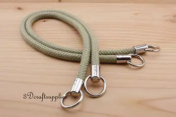

cotton rope handles purse handles a pair 25 inch K63
