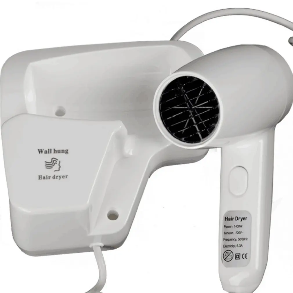 

ICOCO Wall Mount Hair Dryer Hotel bathroom home bathroom hair dryer dry skin hanging wall hanging dropshipping