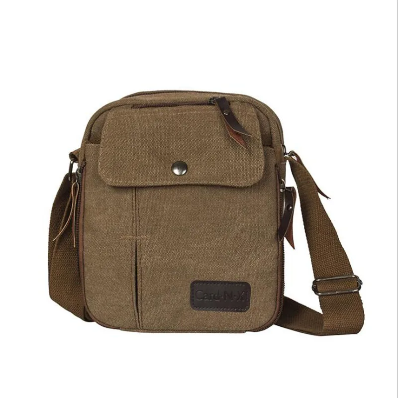 

New Fashion Vintage Men Canvas Handbags High Quality Men Shoulder Bags Male Big Capacity Messenger Bags
