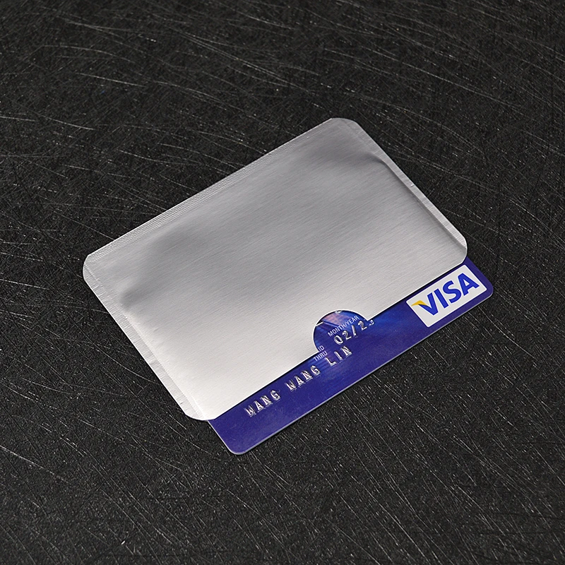 

Aluminium Rfid Wallet for Credit Cards Credit Card Holder Case To Protect Bank Porte Carte Card Protection Covers