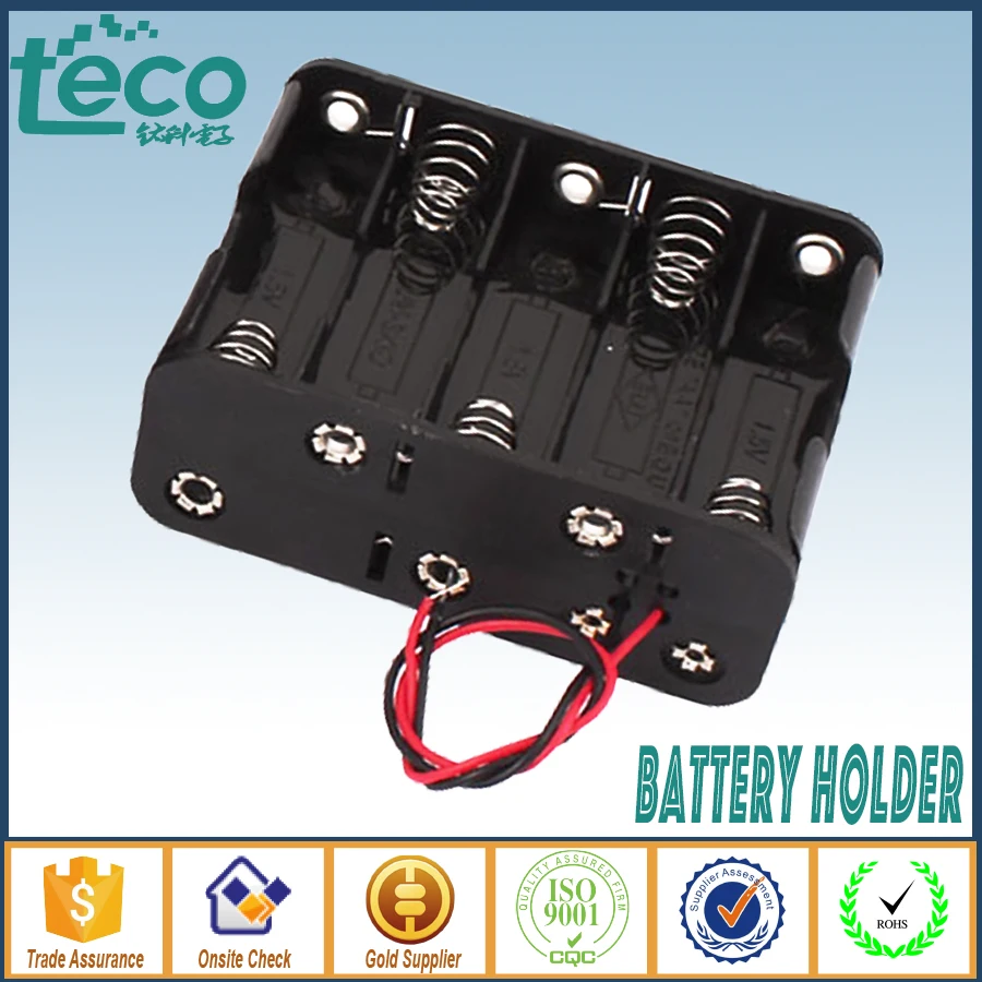 (1pcs/lot) 10 AA Battery Holder Battery Storage Box Case Double Side