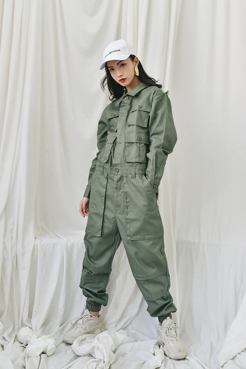 Новинка, японский ретро армейский зеленый комбинезон, Мужская рабочая одежда, комбинезон для ног, мужской хип-хоп повседневный комбинезон, мужская одежда