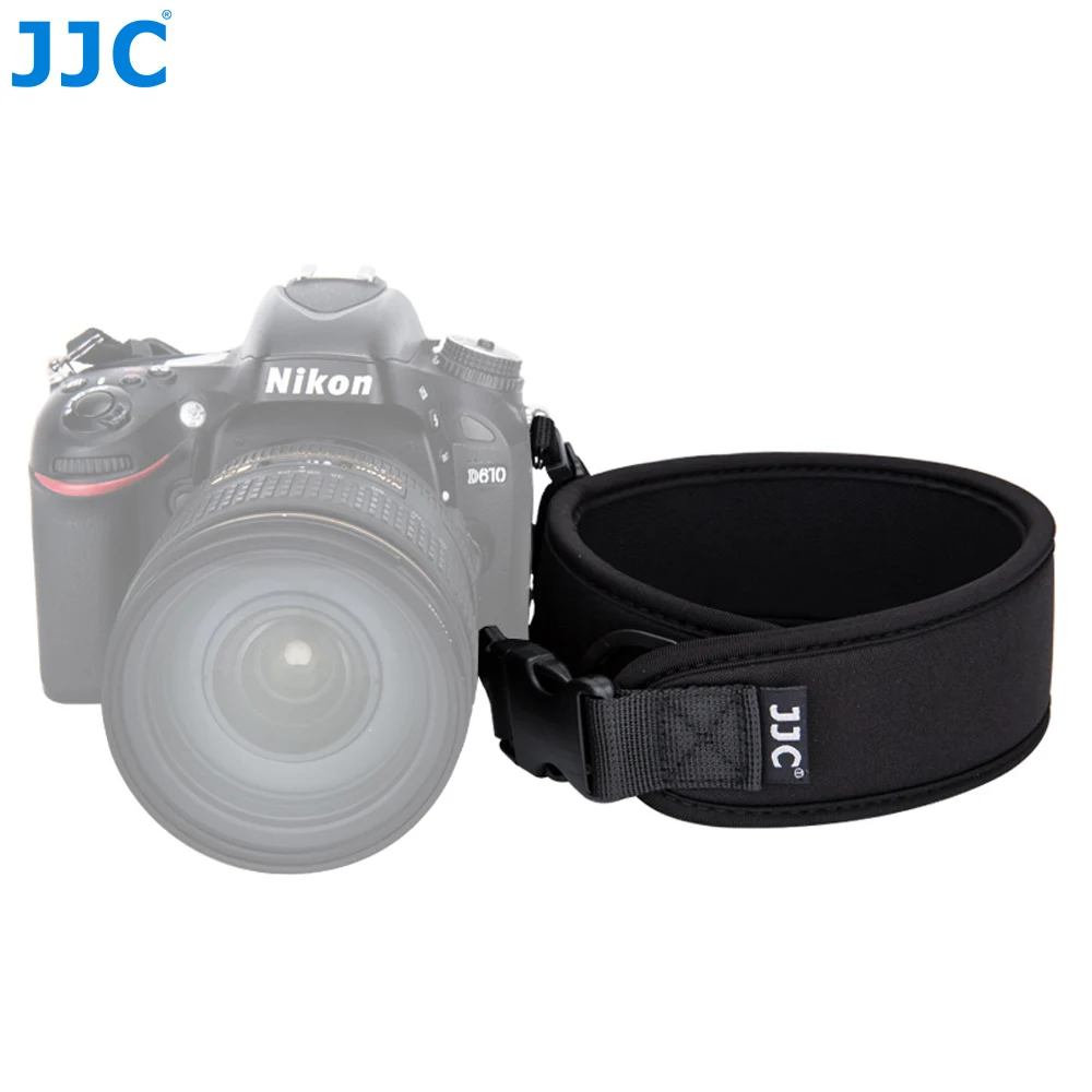 JJC неопрен DSLR камера ремень широкий быстросъемный черный ремешок на шею, через плечо для Canon/Nikon/sony/Pentax/Fuji/Olympus/Panasonic