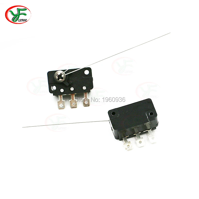 

10 pcs/lot 3 Feet Micro Switch Needle Type Microswitch For Old Mechanical Coin Select Acceptor Arcade game accessories