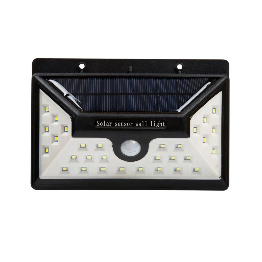 

4pcs 30 LEDs Solar Powered Wall Light Outdoor IP65 Waterproof PIR Sensor Security Lamp Super Bright 550LM Garden Lighting