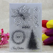 YLCS123 Flower Silicone Clear Stamps For Scrapbooking DIY Album Paper Cards Making Decoration Embossing Rubber Stamp