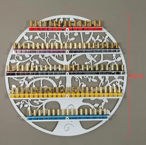 Дизайн ногтей круговой Лаки дисплей стойки Европейский шкафчик для косметики настенная полка настенный - Цвет: 13