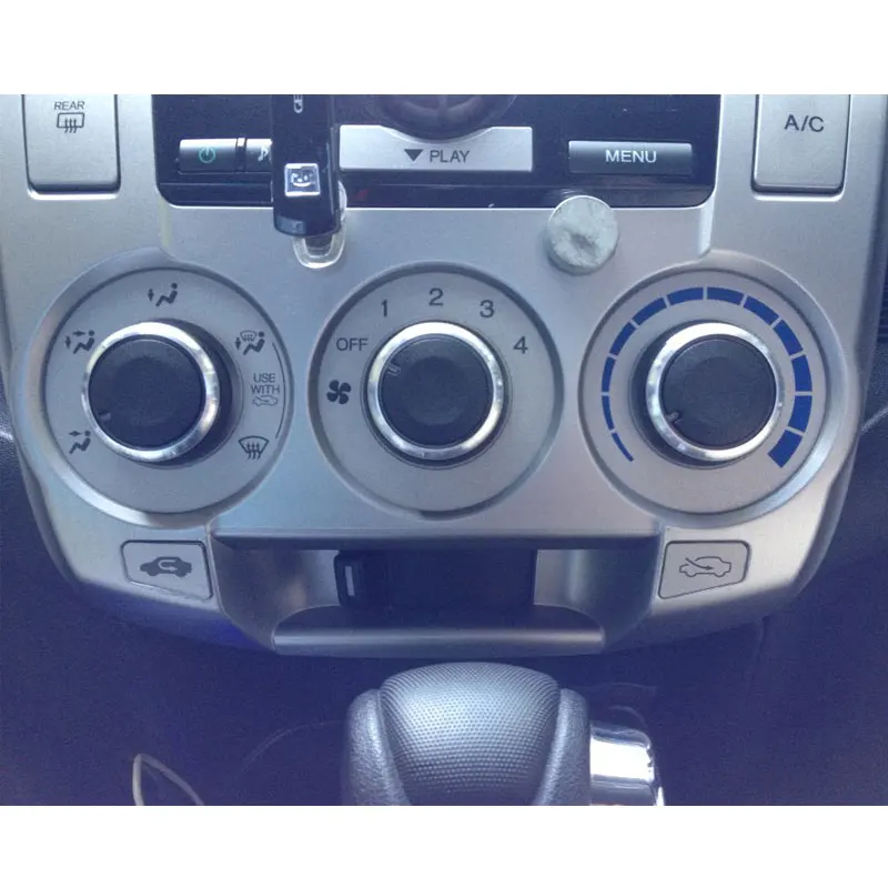 For Nissan Qashqai 2012 Aluminum Alloy Air Conditioning Knob 3pcs/set AC Knob Heat Control Switch Button Knob Car Styling 6
