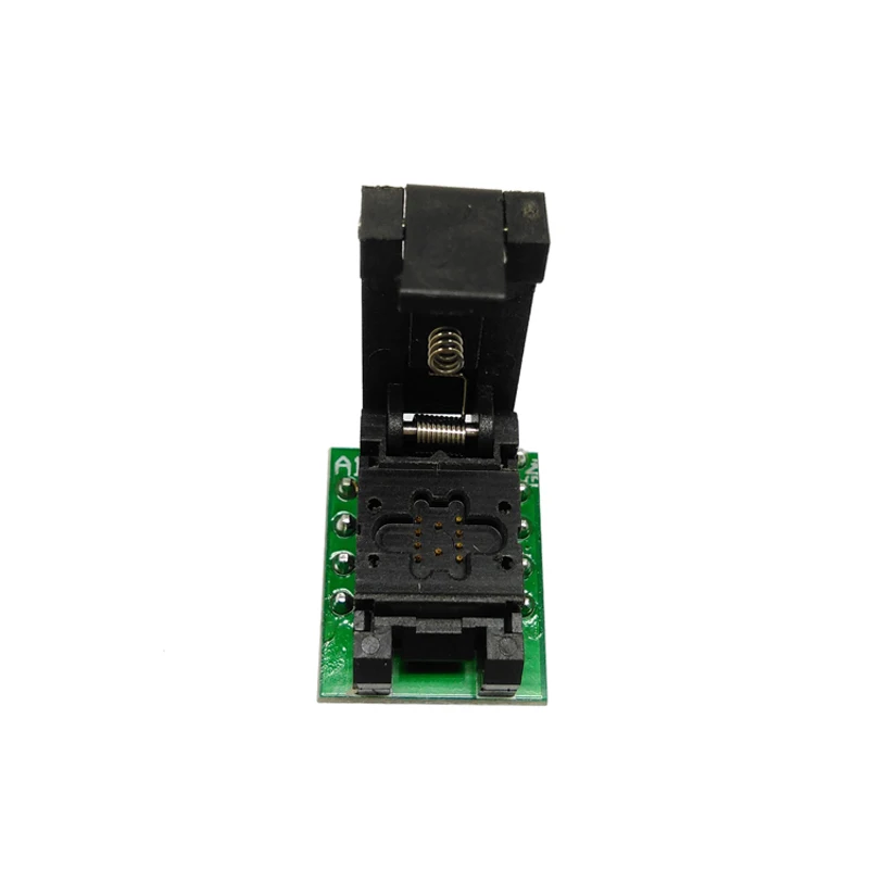 QFN8 WSON8 programmer socket clamshell Pogo Pin IC Test Socket Pitch 0.8mm Chip Size 4*3 Flash Adapter ZIF adapter test socket
