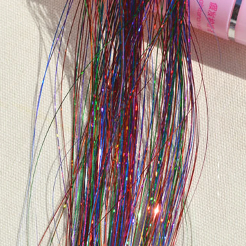 Многоцветный Ложные Блестки для волос для женщин сверкающая блестка длинные шиньоны расширение подчеркивает укладки волос вечерние интимны - Цвет: 08