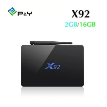 Smart TV Box X92 Amlogic S912 OCTA Core CPU Android 6.0 16.1 Fully 5G Wifi 4K H.265 Set Top Box