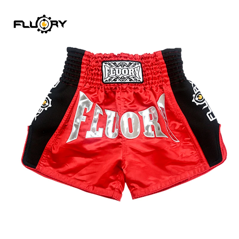 Мужские и женские шорты muay thai FLUORY MTSF30 спортивные штаны для бокса mma|Боксерские
