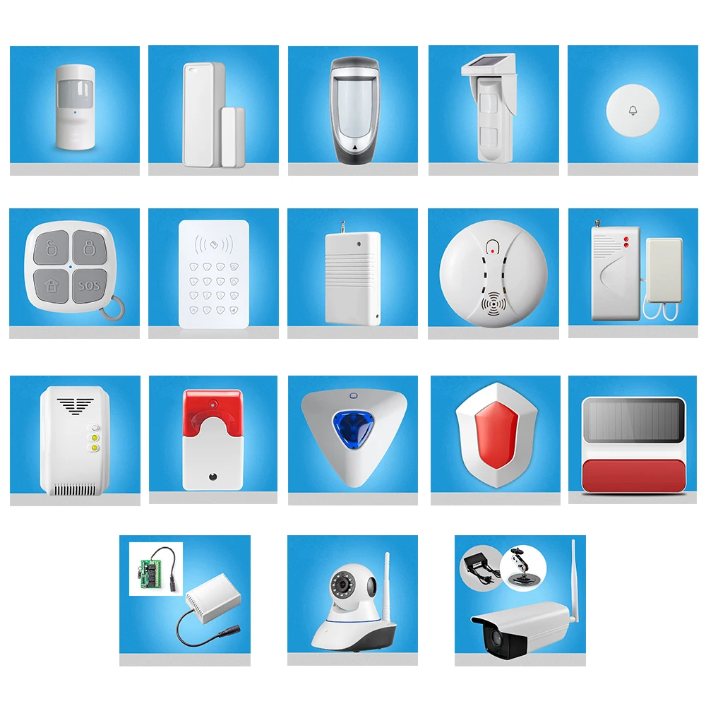 

Smarsecur Wireless Alarm Sensors Accessories For G90B PLUS WiFi GSM Home Alarm System