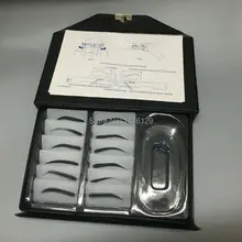 1 комплект, 12 вариантов дизайна бровей, набор трафаретов для бровей для постоянного макияжа, 3D бровей, начинающих