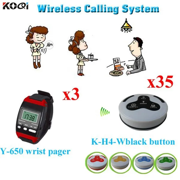 Y-650+H4-Wblack 3+35 Waiter Calling System