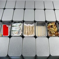 Серебряная жестяная коробка для хранения, металлическая коробка-органайзер для Zakka, чехол для сигарет, шкатулка Zakka, новинка, домашние хозяйства, SN004 - изображение