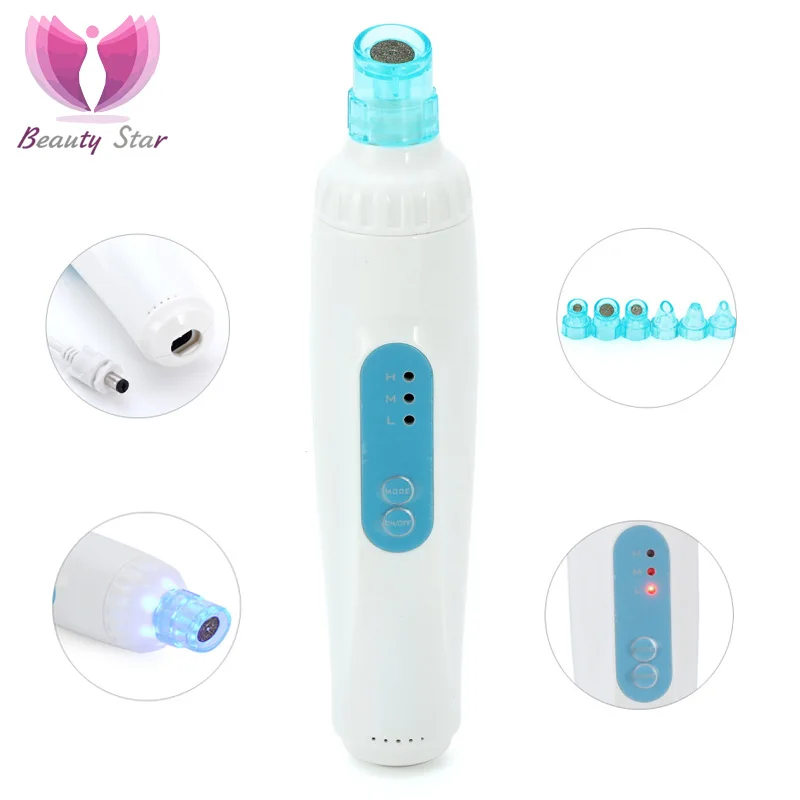 

Beauty Star Mini Diamond dermabrasion Face Skin Peeling Beauty Machine Remove Blackhead Acne Pore Cleanser V Lifting Skin Care